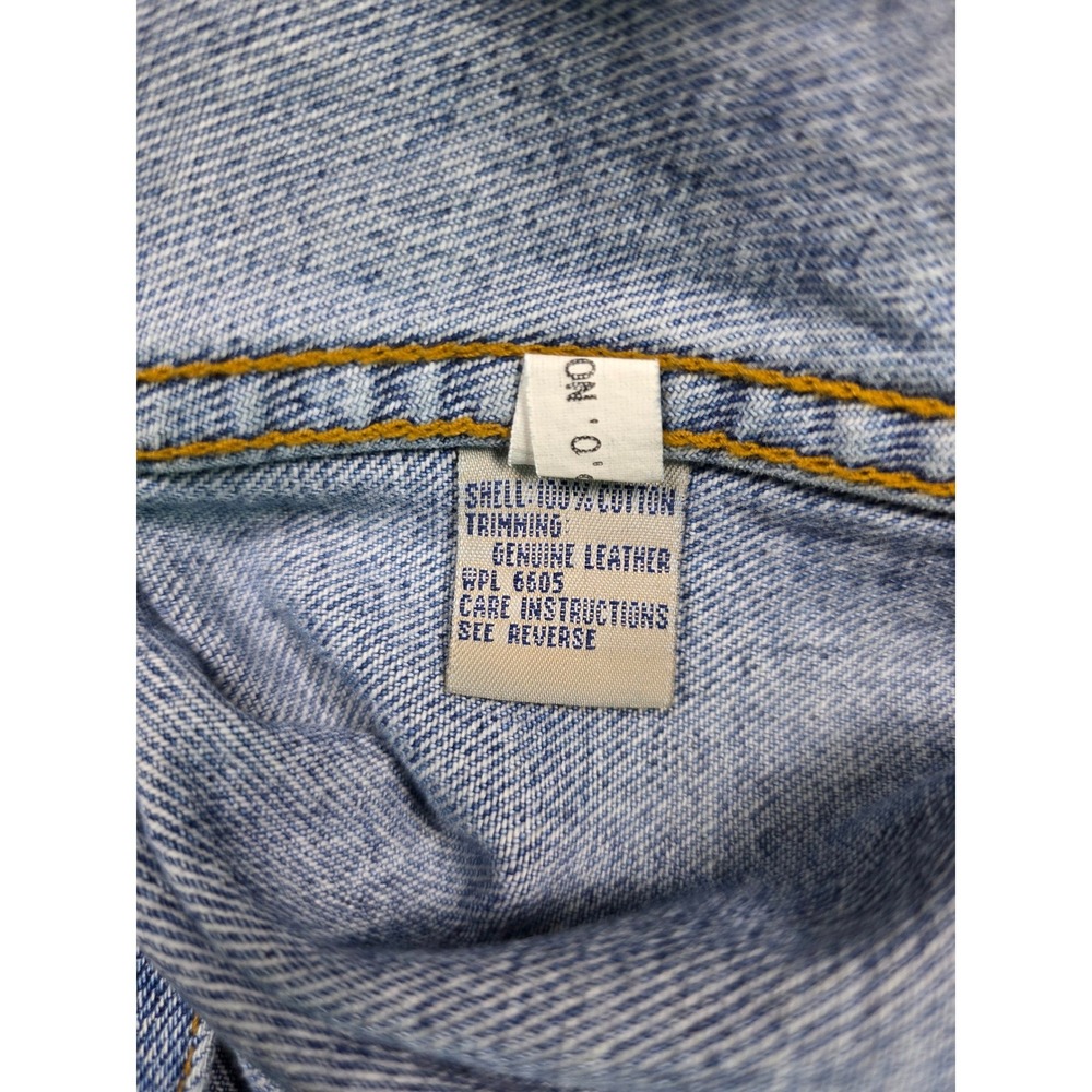 Dunbrooke Upstream Denim Jacket Mens XL Blue Plaid Lined USA Patch - Picture 9 of 14
